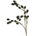 Rama decorativa de mora URUMA con frutos, negra, 90 cm