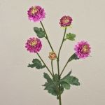 Crisantemo artificial RYON, morado, 70cm, Ø3-5cm