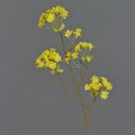 Rama de arce artificial ALHENA con flores, amarillo, 70cm