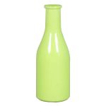 Botella decorativa de cristal ANYA, verde claro, 18cm, Ø6,5cm