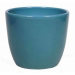 Macetero de cerámica para plantas pequeñas TEHERAN BASAR, azul océano, 8,5cm, Ø10,5cm