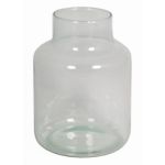 Jarrón de cristal SIARA, transparente, 20cm, Ø15cm