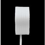 Cinta doble de raso Vipke, blanca, 50 m, 6 mm