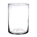 Florero SANYA AIR, vidrio, cilindro, transparente, 25cm, Ø18cm
