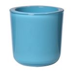 Soporte de cristal para vela de té NICK, azul turquesa, 7,5cm, Ø7,5cm
