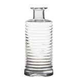 Frasco de vidrio STUART con muescas, transparente, 21,5cm, Ø9,5cm