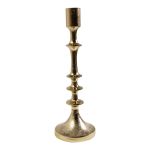 Aluminum Stabkerzenständer AMBERLEY, gold, 30cm, Ø10cm