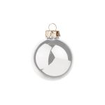 Weihnachtsbaumkugel CLARIBELLE, glänzend, 36 Stück, silber, Ø4cm