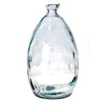 Botella decorativa de cristal FABRIZIA, reciclado, transparente, 28,5cm, Ø16cm