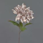 Dalia de terciopelo MINBU, beige-rosa, 60cm, Ø18cm