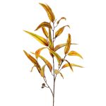 Rama de eucalipto artificial EUSEBIOS, amarillo-naranja, 100cm
