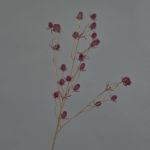Cardo de plástico LOUKAS, burdeos, 70cm, Ø1,5cm