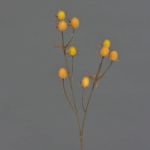 Cardo de plástico LOUKAS, amarillo-naranja, 45cm, Ø1,5cm