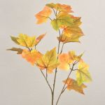Rama de arce artificial PORTREE, amarillo-verde, 90cm