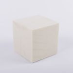 Cubo de espuma GABRIO para flores artificiales, crema, 12x12x12cm