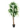 Citiso artificial LESLIE, tronco natural, flores, blanco, 180cm