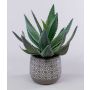 Planta artificial de agave americana HEDI en maceta de terracota, verde, 35 cm