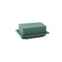 OASIS® Espuma húmeda rectangular para arreglos florales, en bandeja de papel compuesto, verde, 13 x 9 x 5 cm