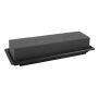OASIS® Espuma húmeda Black Ideal rectangular para arreglos florales, en bandeja de papel compuesto, negra, 25 x 9 x 5 cm