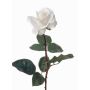 Rosa artificial AMELIE, blanco, 70cm, Ø9cm