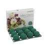 OASIS® Ideal Espuma para flores frescas redonda para arreglos florales, en bandeja de papel compuesto, almohadilla adhesiva, 12 unidades, verde, 3,5 cm, Ø5 cm