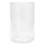 Lámpara de mesa SANYA OCEAN, vidrio, cilindro, transparente, 20 cm, Ø 11,5 cm