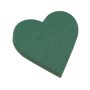 OASIS® Espuma húmeda corazón, decoración para bodas, base de espuma rígida con marcos de espuma, verde, 31 x 29 x 6 cm