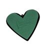OASIS® Espuma para flores Ideal en forma de corazón, decoración para bodas, base de plástico, gancho para colgar, verde, 14 x 12 x 3,5 cm