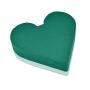 OASIS® Espuma para flores en forma de corazón, decoración para bodas, base de espuma rígida de poliestireno, verde, 32 x 30 x 6 cm