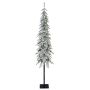 Árbol de Navidad artificial de tronco alto MOLDE DELUXE, con nieve, LED, 180cm, Ø50cm