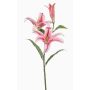 Lirio tigre artificial KRAWEL, Eco Collection, rosa-rosa, 85 cm