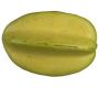 Fruta decorativa carambola LOKNA, amarillo claro-verde, 10,5 cm, Ø 8 cm