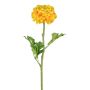 Flor artificial ranúnculo GRINTEL, amarillo, 45 cm