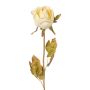 Flor decorativa de rosa WORNA, aspecto seco, crema, 55 cm