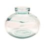 Jarrón para flores BRENDEN de vidrio, reciclado, transparente, 20 cm, Ø 25 cm