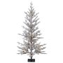Árbol de Navidad artificial de abeto LILLESAND SPEED DELUXE, con nieve, luces LED, 120 cm, Ø 60 cm