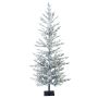 Árbol de Navidad artificial de abeto LILLESAND SPEED DELUXE, con nieve, luces LED, 150cm, Ø65cm