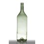 Botella decorativa de vidrio FERGUS, verde-transparente, 53,5 cm, Ø 14,5 cm