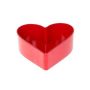Cuenco decorativo en forma de corazón HAVIN de plástico, rojo, 15 x 15 x 7 cm