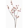 Rama decorativa Rosa silvestre FRAVON con escaramujos, rosa melocotón, 100 cm