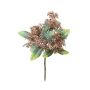 Flor artificial Osmanthus fragrans SIBENA con varilla, beige-marrón, 20cm