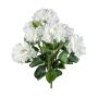 Flor artificial hortensia VITROS, varilla, blanca, 50 cm