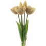 Ramo decorativo de tulipanes LANEA, champán, 30 cm, Ø 15 cm
