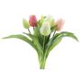Ramo de tulipanes artificiales Mix LONA, crema-rosa-fucsia, 30cm, Ø20cm
