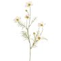 Ramita de caléndula artificial PONGAU, blanca, 70cm, Ø5-7cm