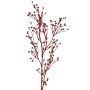Ramita decorativa de lino QUOLL con espigas, roja, 65 cm