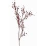 Rama decorativa de lino QUOLL con espigas, rojo burdeos, 65cm