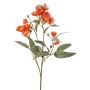 Rama de eucalipto artificial WANARA con flores, naranja, 100 cm