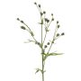 Rama artificial de lino KALENO con capullos, verde, 70 cm