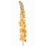 Vela de estepa artificial de terciopelo UCHANA, amarillo y dorado, 110cm, Ø7cm